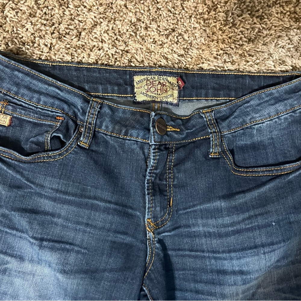 Dear John Dark Blue Straight Leg Jeans Size 29 - Picture 2 of 11